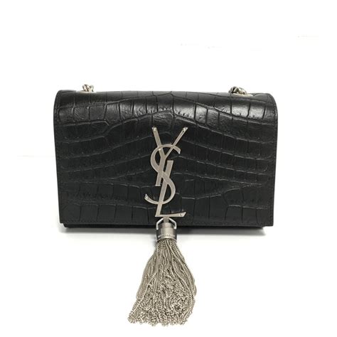 black ysl bags|ysl black bag with tassel.